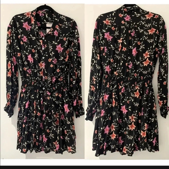 . FREE PEOPLE LIGHTEN UP BLACK COMBO MINI DRESS - Picture 4 of 4